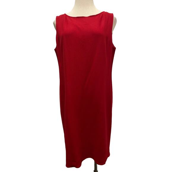 Oscar de la Renta Size 16W Red Wool Blend 2PC‎ Dress - Picture 4 of 7